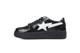 A Bathing Ape Bape Sta #2 Black Patent  1K30-191-302-BLK/1K30-291-302-BLK/001FWK301302M_BLK