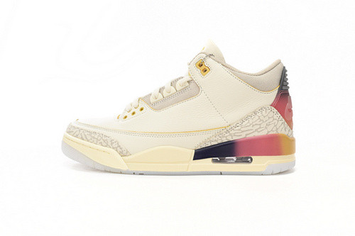 J Balvin x Air Jordan 3 White Blue Red FN0344-901