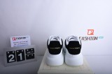 Alexander McQueen Black Velvet Oversized White Black 553680WHGP59061