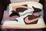 Travis Scott x Air Jordan 1 Low OG SP Dark Pony Pink DZ4137-206