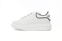 Alexander McQueen Leather Smooth Calfskin Low Top Fashion Sneakers Men's White 625156WHXMT9074