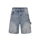 L*IS V*N FW23 Embossed Zipper Mid-Rise Cargo Shorts Men's Blue 1ABJ7G