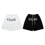 CELINE Celine SS22 Colorblock Letter Logo Print Lace-Up Shorts Men's 2Z156670Q-01OB