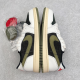 Travis Scott x Air jordan 1 Low OG Olive DZ4137-106