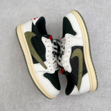 Travis Scott x Air jordan 1 Low OG Olive DZ4137-106