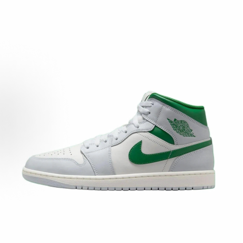 Air Jordan 1 Mid White Pure Platinum Pine Green DQ8423-142