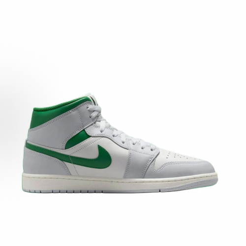 Air Jordan 1 Mid White Pure Platinum Pine Green DQ8423-142