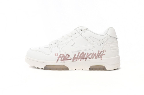OFF-WHITE Out Of Office For Walking White Pink (Women's) OWIA259S22LEA0050130