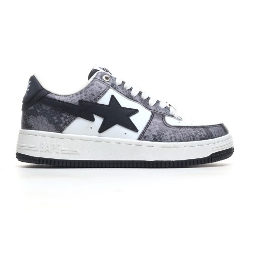 A Bathing Ape Bape Sta Snake Skin Black 1I80191009-0421QD26