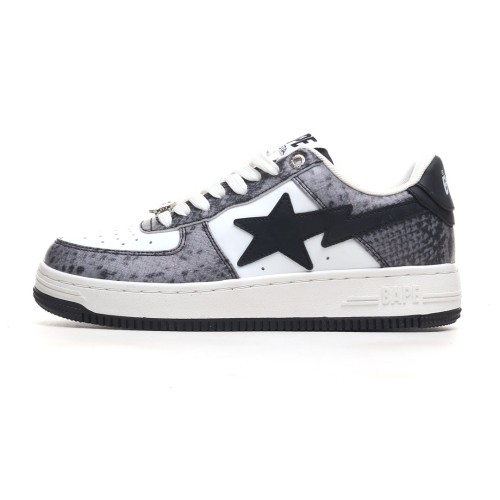 A Bathing Ape Bape Sta Snake Skin Black 1I80191009-0421QD26