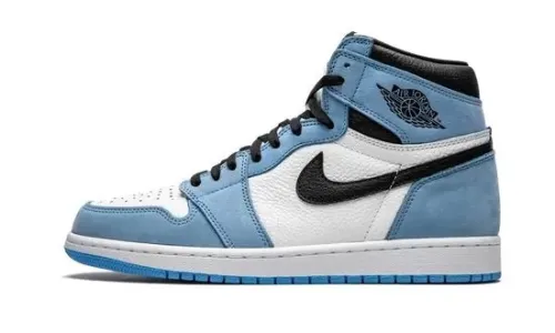 Jordan 1 Retro High White University Blue Black        555088-134
