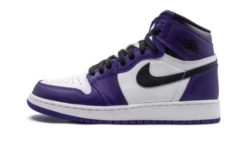 Jordan 1 Retro High Court Purple White (GS)    575441-500