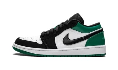 Jordan 1 Low White Black Mystic Green      553558-113