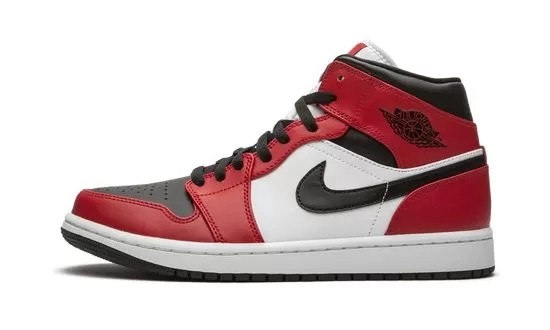 Jordan 1 Mid Chicago Toe    554724-069