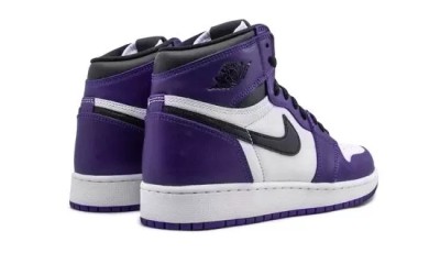 Jordan 1 Retro High Court Purple White (GS)    575441-500