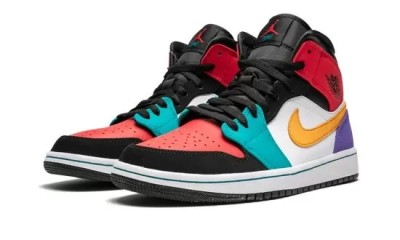 Jordan 1 Mid Bred Multi-Color   554724-125