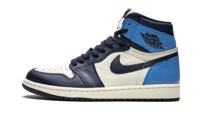 Jordan 1 Retro High Obsidian UNC        555088-140