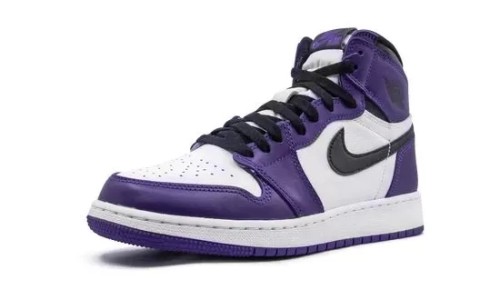 Jordan 1 Retro High Court Purple White (GS)    575441-500