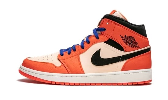 Jordan 1 Mid Team Orange Black      852542-800