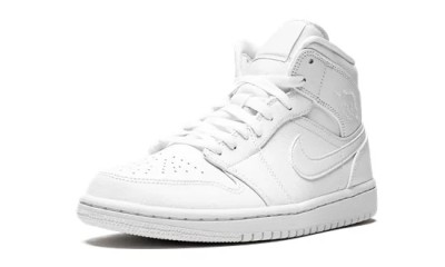 Jordan 1 Mid Triple White (2019)  554724-129