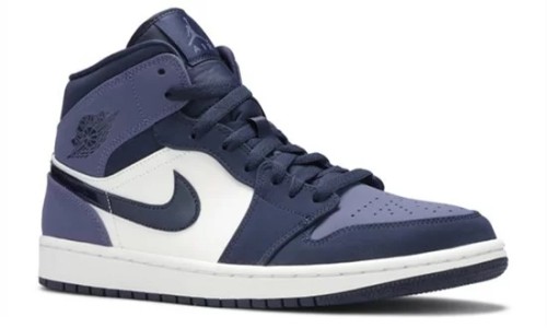 Jordan 1 Mid Obsidian Sanded Purple     554724-445