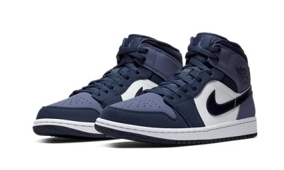 Jordan 1 Mid Obsidian Sanded Purple     554724-445