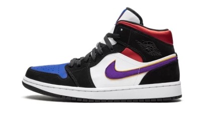 Jordan 1 Mid Lakers Top 3   852542-005