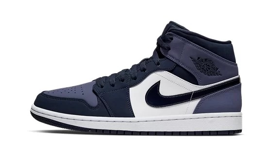 Jordan 1 Mid Obsidian Sanded Purple     554724-445