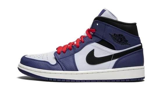 Jordan 1 Mid Deep Royal Blue Black    852542-400