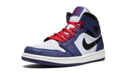 Jordan 1 Mid Deep Royal Blue Black    852542-400