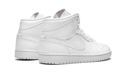 Jordan 1 Mid Triple White (2019)  554724-129