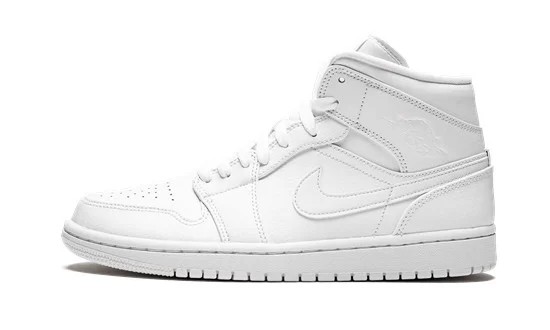 Jordan 1 Mid Triple White (2019)  554724-129