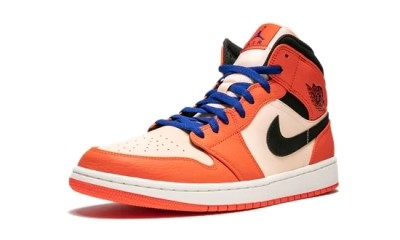 Jordan 1 Mid Team Orange Black      852542-800