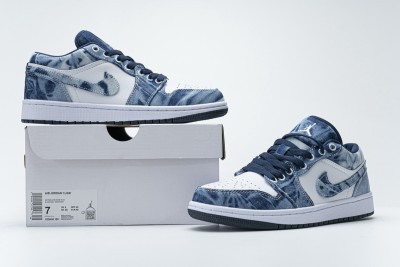 Jordan 1 Low Washed Denim   CZ8455-100