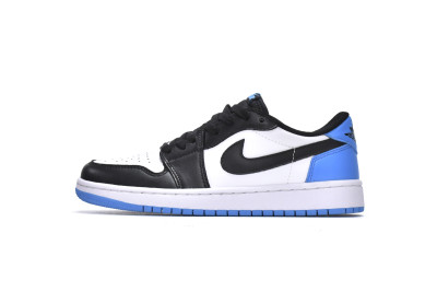 Jordan 1 Retro Low OG Black Dark Powder Blue    CZ0790-104