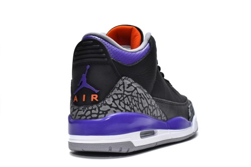 Jordan 3 Retro Black Court Purple     CT8532-050