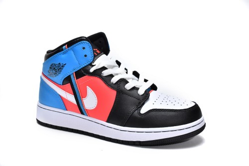 Jordan 1 Mid Tri Color Ribbons (GS)      CV4891-001