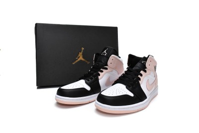 Jordan 1 Mid Arctic Orange Black Toe      554724-133