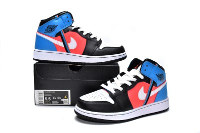 Jordan 1 Mid Tri Color Ribbons (GS)      CV4891-001