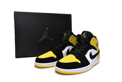 Jordan 1 Mid Yellow Toe Black       852542-071