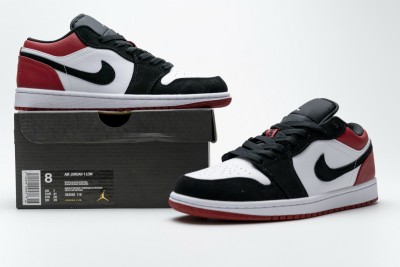 Jordan 1 Low Black Toe (GS)      553560-116