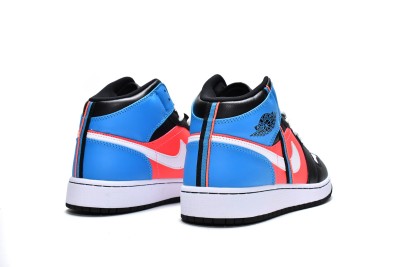 Jordan 1 Mid Tri Color Ribbons (GS)      CV4891-001