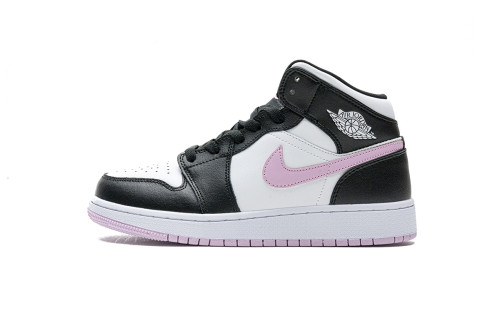 Jordan 1 Mid White Black Light Arctic Pink (GS)        555112-103
