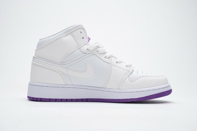 Jordan 1 Mid White Pink Green Soar (GS)     555112-100