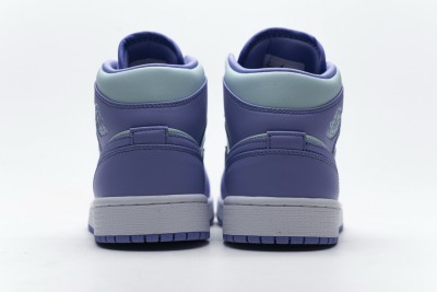 Jordan 1 Mid Purple Aqua (GS)      554725-500