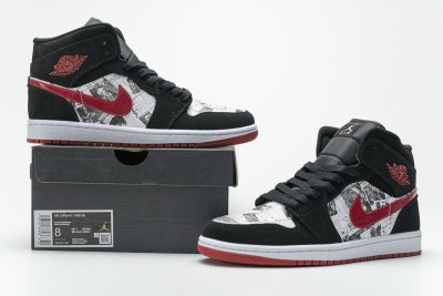 Jordan 1 Mid Newspaper Air Times       852542-061