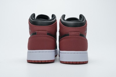 Jordan 1 Mid Gym Red Black (GS)     554725-610