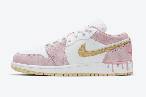 Jordan 1 Low Paint Drip (GS)     CW7104-601