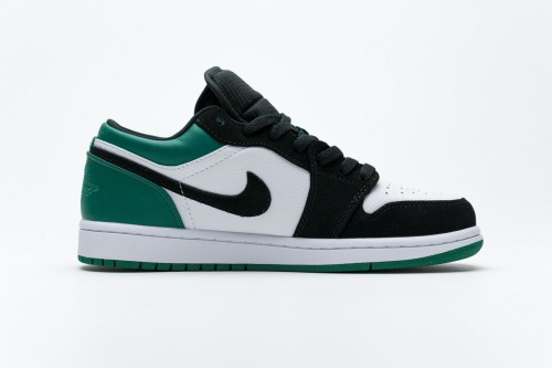 Jordan 1 Low White Black Mystic Green      553558-113