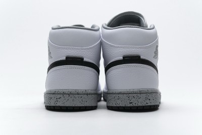 Jordan 1 Mid White Cement (GS)         554725-115